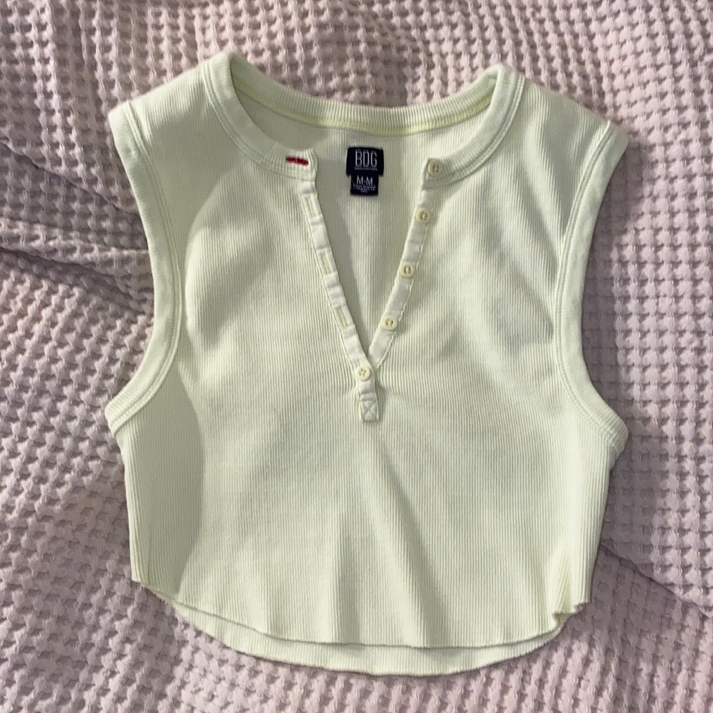 BDG urban outfitters yellow crop top